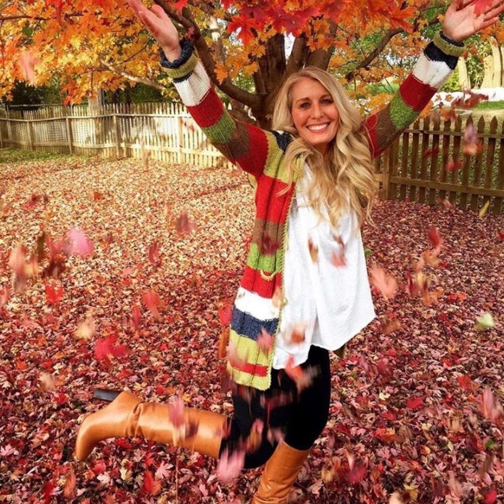 FOREVER 21 Multi Color Cardigan Sweater